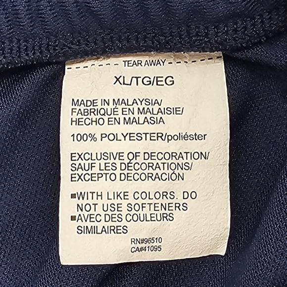 Under Armour Pants Mens Size Extra Large Lightweight Fitted Knit Blue White - Picture 12 of 15